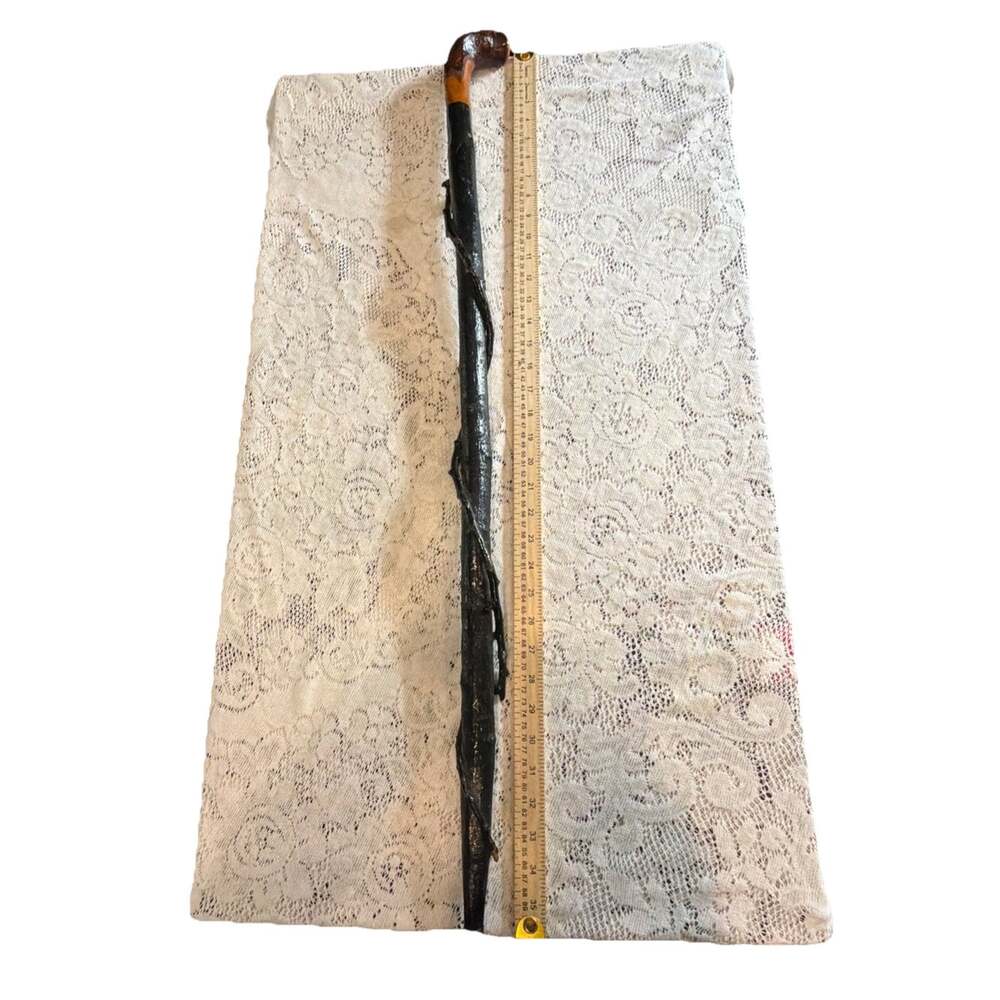 VNTG 36” Irish Blackthorn Twisted Vine Walking/Fighting Stick Copper Ferrule Tip